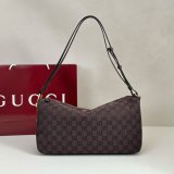 Gucci 862530/860787 Best Half Horsebit Leather Shoulder Bag