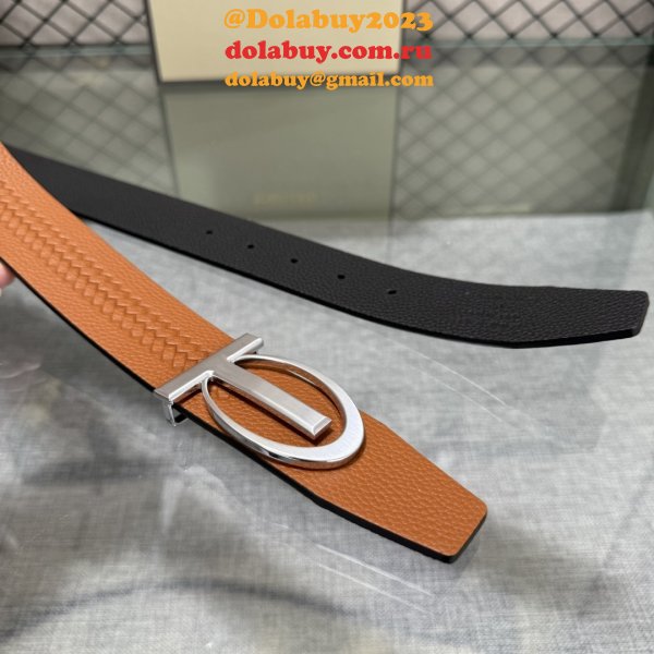 Classic TOM FORD G-Pattern Leather Belt 38MM