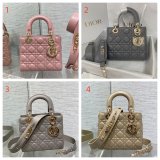Top Quality DIOR LADY 20CM BAG LAMBSKIN