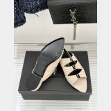 Top Quality YSL EMILIE mules in satin crepe Flat