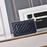 Top Quality CC 25cm Flap Handbags Lambskin