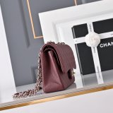 Top Quality CC 25cm Flap Handbags Caviar leather