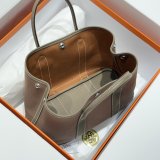 Best Hermes human handmade stiching Garden Party Bag 30cm