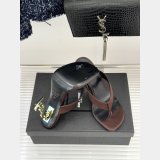 Saint Lauren OPYUM mules in satin crepe