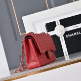 Top Quality CC 25cm Flap Handbags Caviar leather