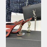 Saint Lauren OPYUM mules in satin crepe