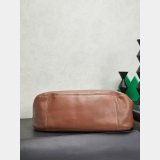MIU MIU Ivy nappa leather shopping bag BROWN 5BG342