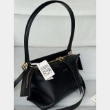 Top loewe Small Whisker bag in glazed calfskin black
