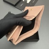 Saint Laurent MATELASSE compact zip around wallet