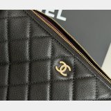 Luxury AS4704 Caviar Quilted Purse Clutch Bag