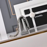 Top Quality CC 25cm Flap Handbags Lambskin