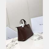 The row Polished Saddle Leather Marcel Bag