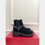 Valentino Rockstud Suede Ankle Boot